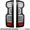 Chevy Silverado 2500/3500 24-26 Ultra Bright OLED Tail Lights (Replaces Factory/OEM Halogen Tail Lights Only) - Multiple Lens - CLEAR