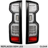 Chevy Silverado 1500 19-26 Ultra Bright OLED Tail Lights (Replaces Factory/OEM LED Tail Lights Only) - Multiple Lens - CLEAR