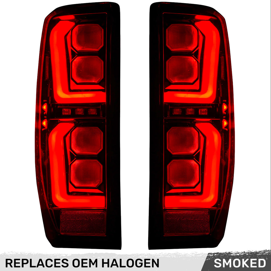 GMC Sierra 2500/3500 20-23 (Replaces OEM Halogen) Tail Lights OLED Smoked