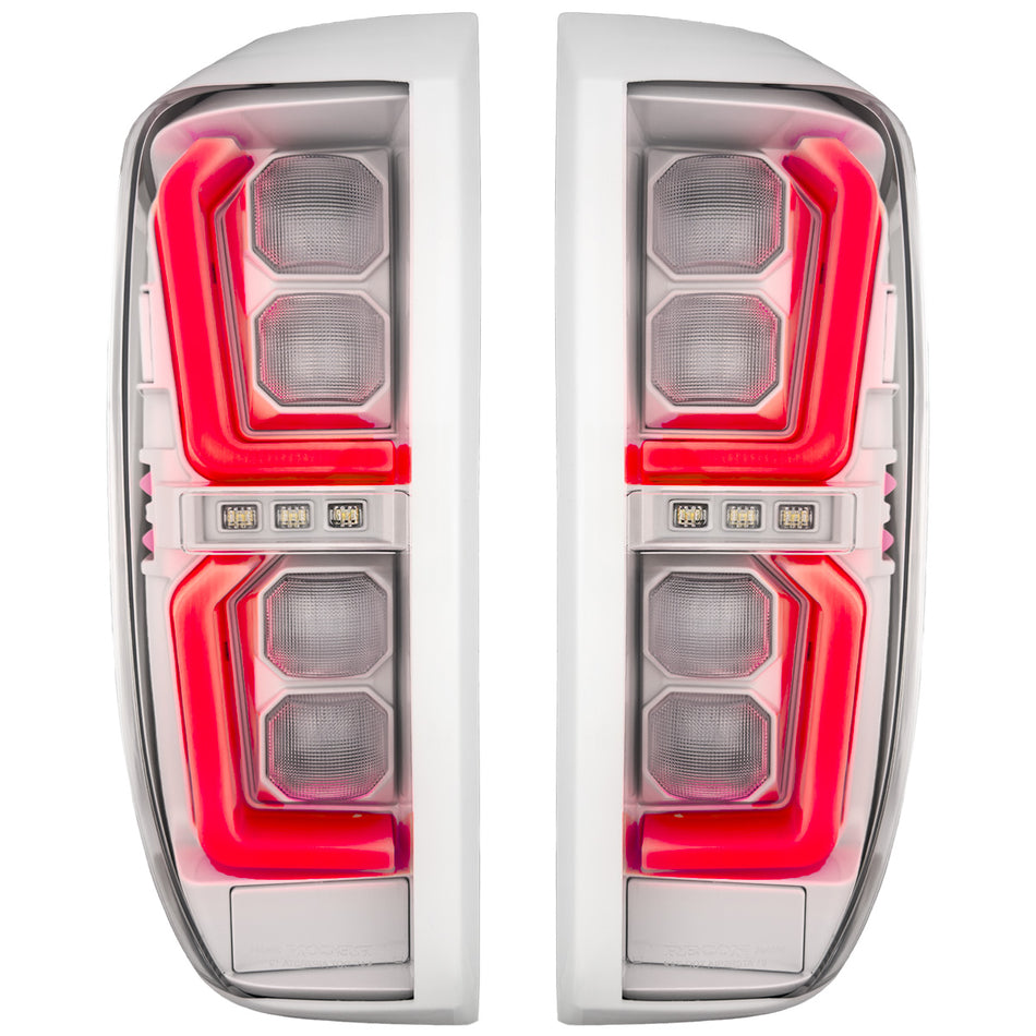 GMC Sierra 1500 19-25 Ultra Bright OLED Tail Lights Custom Painted Abalone White WA140X (Replaces Factory/OEM LED Tail Lights Only) - Custom
