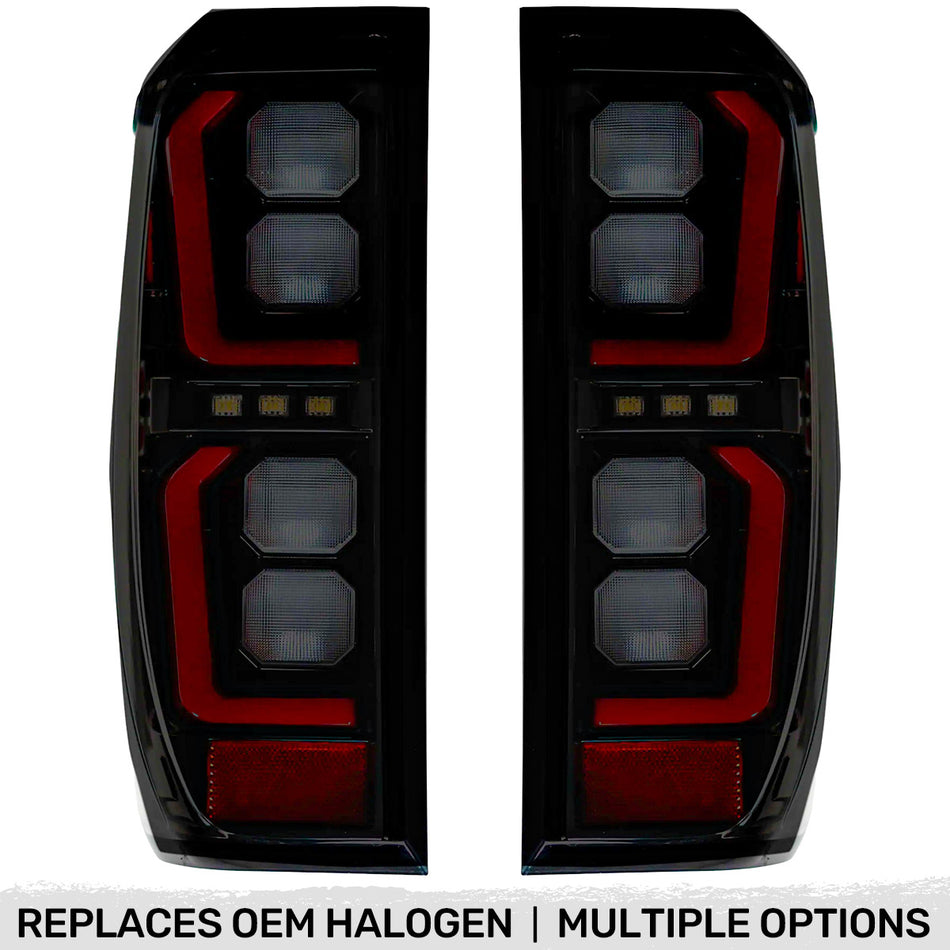 GMC Sierra 1500 19-23 Ultra Bright OLED Tail Lights (Replaces Factory/OEM Halogen Tail Lights Only) - Multiple Lens