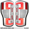 Ford Super Duty 20-22 Ultra Bright OLED Tail Lights (Replaces Factory/OEM LED) - Multiple Lens - CLEAR
