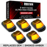 Ford Super Duty 23-26 5-PC Cab Roof Lights 2-Way Front & Rear Facing Ultra High-Power LED (Replaces Factory/OEM Cab Lights Only) - Multiple Options - AMBER / SMOKED