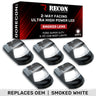 Ford Super Duty 23-26 5-PC Cab Roof Lights 2-Way Front & Rear Facing Ultra High-Power LED (Replaces Factory/OEM Cab Lights Only) - Multiple Options - WHITE / SMOKED