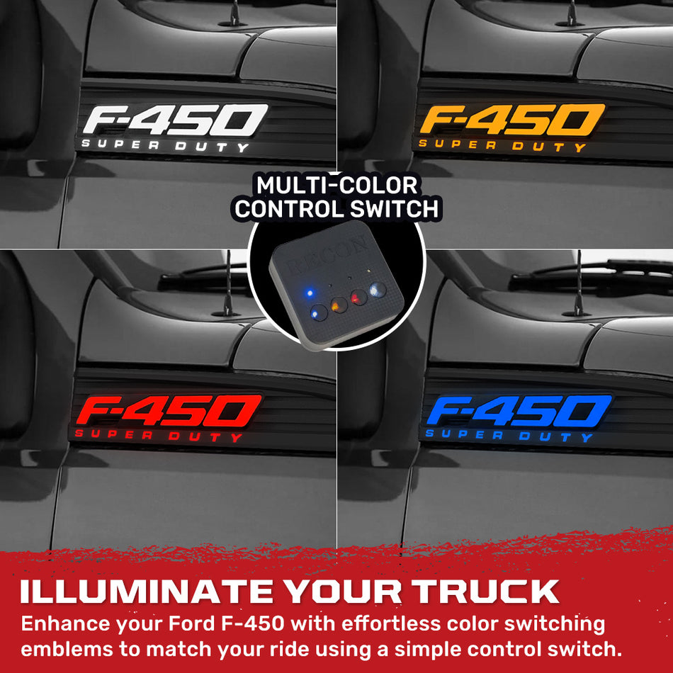 F450 Sign Ford Superduty F-450 Illuminated Emblems - GoRECON