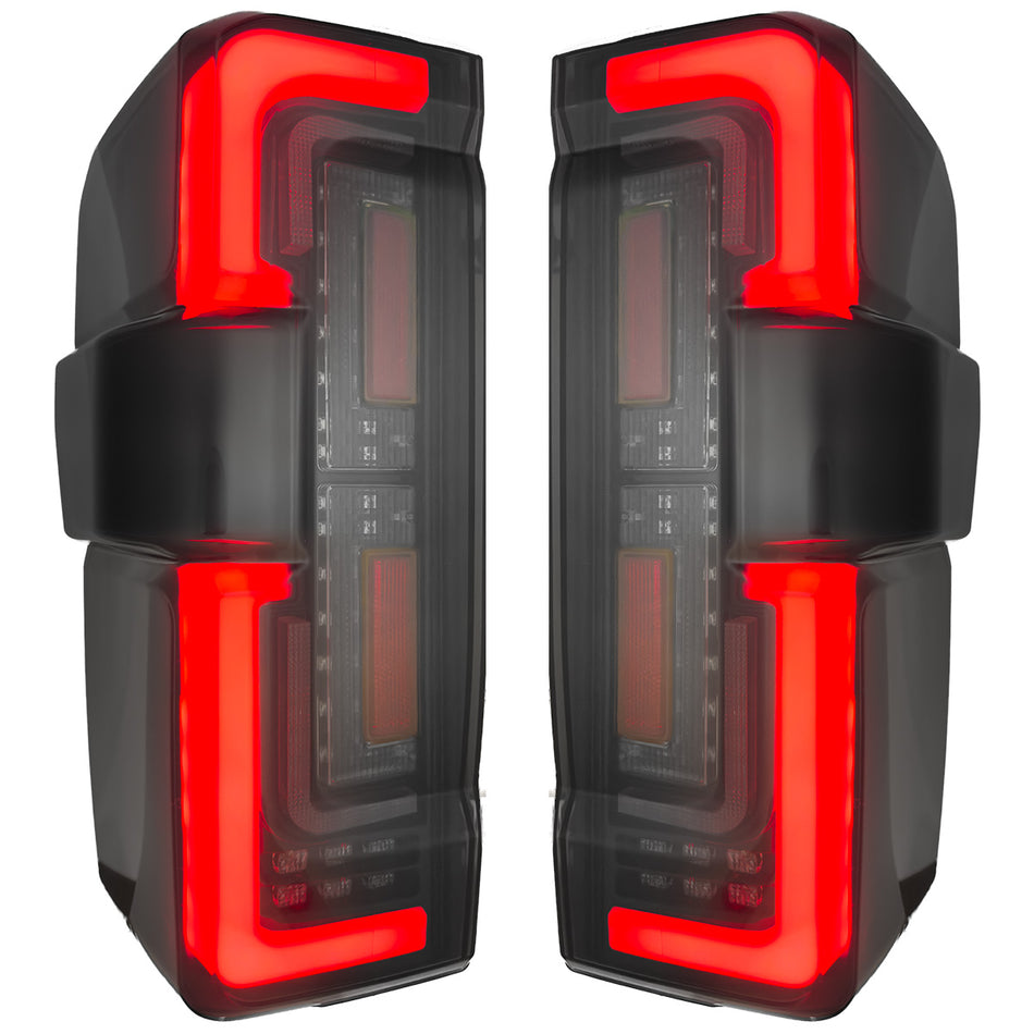 Ford Super Duty 23-25 Ultra Bright OLED Tail Lights Startup Light Sequence (Replaces Factory/OEM Halogen) - Multiple Lens