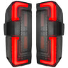 Ford Super Duty 23-26 Ultra Bright OLED Tail Lights Startup Light Sequence (Replaces Factory/OEM Halogen w/ BLIS Only) - Multiple Lens - SMOKED