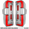 Ford Super Duty 23-26 Ultra Bright OLED Tail Lights Startup Light Sequence (Replaces Factory/OEM Halogen w/ BLIS Only) - Multiple Lens - CLEAR