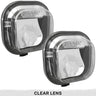 Ford Super Duty 11-16 Ultra Bright White LED Fog Lights 2-Pc Kit (Replaces Factory Fog Lights) - Multiple Lens - CLEAR