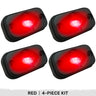 Universal 4-PC Ultra Bright CREE LED Underbody Rock Lights - Multiple Colors - RED