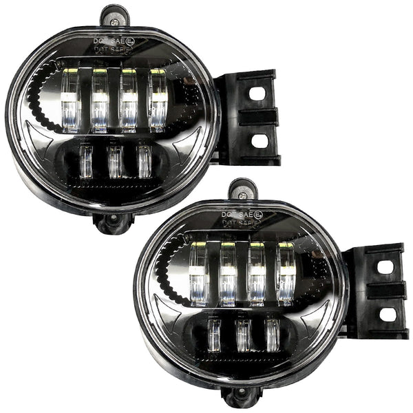 Dodge RAM 1500 02-08 Ultra Bright White LED Fog Lights 2-Pc Kit