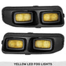 Dodge 19-22 RAM 1500, 2500, 3500 (Does Not Fit Classic Models) Ultra High Power LED & DRL Fog Lights - Multiple Colors - YELLOW
