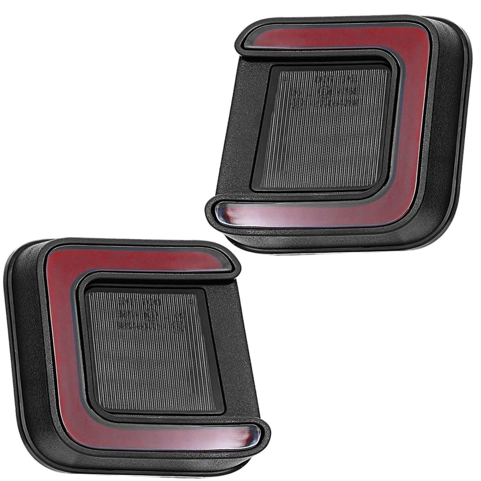 Dodge RAM 03-25 Ultra Bright White LED License Plate Illumination Kit w/ Rear Red C Shape Accent Lights