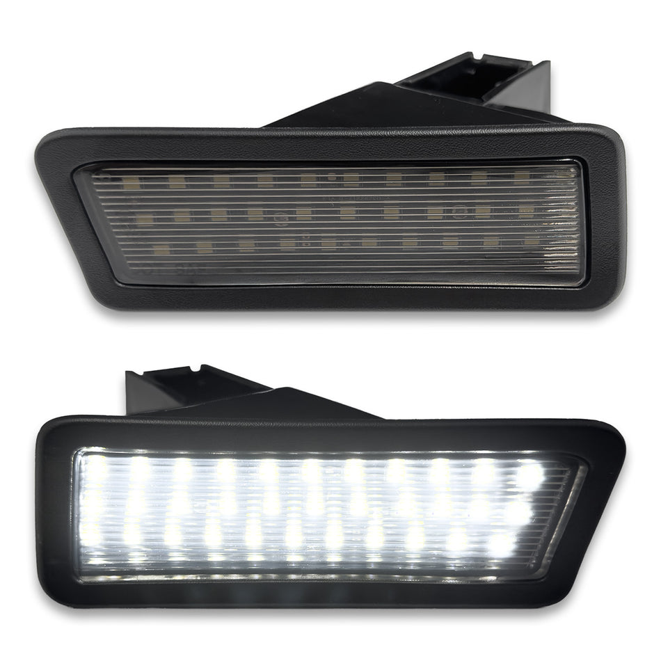 Dodge 19-24 RAM 1500 (NOT Classic Models) Ultra Bright 6000K White LED License Plate Illumination Kit - Smoked Lens