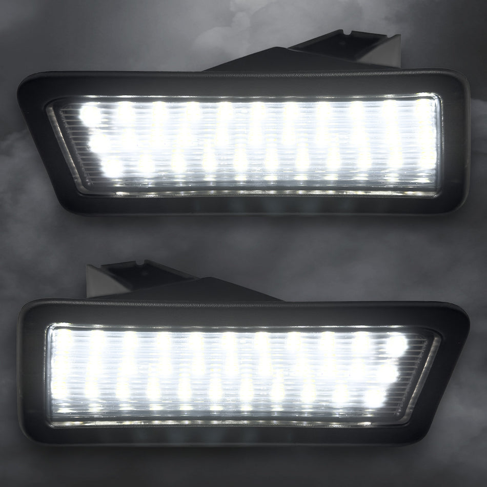 Dodge 19-24 RAM 1500 (NOT Classic Models) Ultra Bright 6000K White LED License Plate Illumination Kit - Smoked Lens