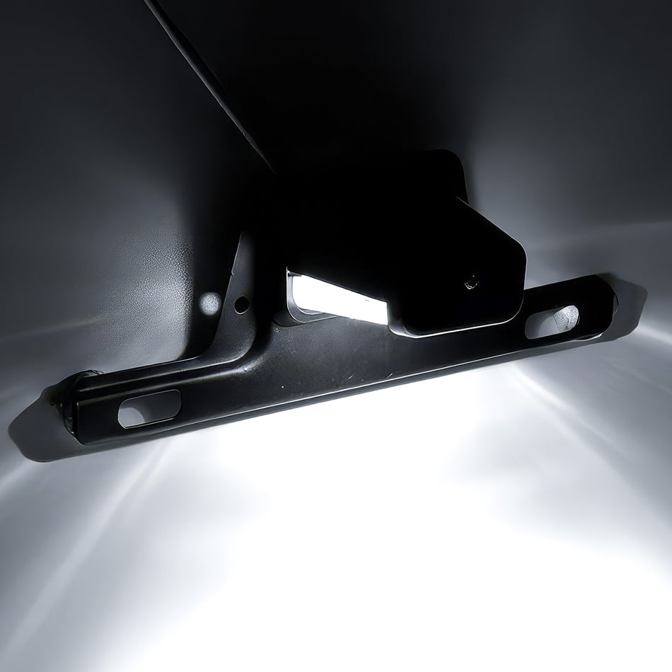 Universal LED License Plate Illumination Kit with Stainless Steel Bracket Trailers, Trucks, RVs, ATVs