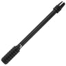 AR-15 Rifle Barrel 10" Aluminum Truck Antenna with 3-Pronged Threaded Flash Hider Barrel Tip (Antenna Fits OEM Factory Threaded Antenna Base) Multiple Colors - BLACK