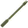 AR-15 Rifle Barrel 10" Aluminum Truck Antenna with 3-Pronged Threaded Flash Hider Barrel Tip (Antenna Fits OEM Factory Threaded Antenna Base) Multiple Colors - ARMY GREEN