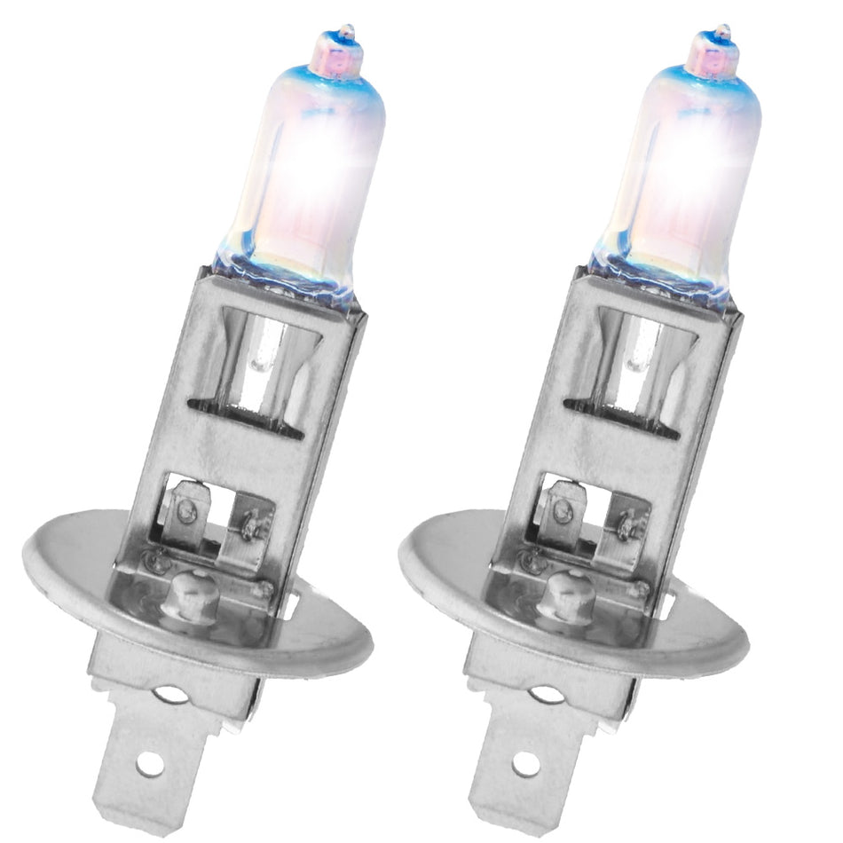 H1 12V 55W Xenon Gas Filled Headlight Bulbs in Platinum Blue - 5600K Color