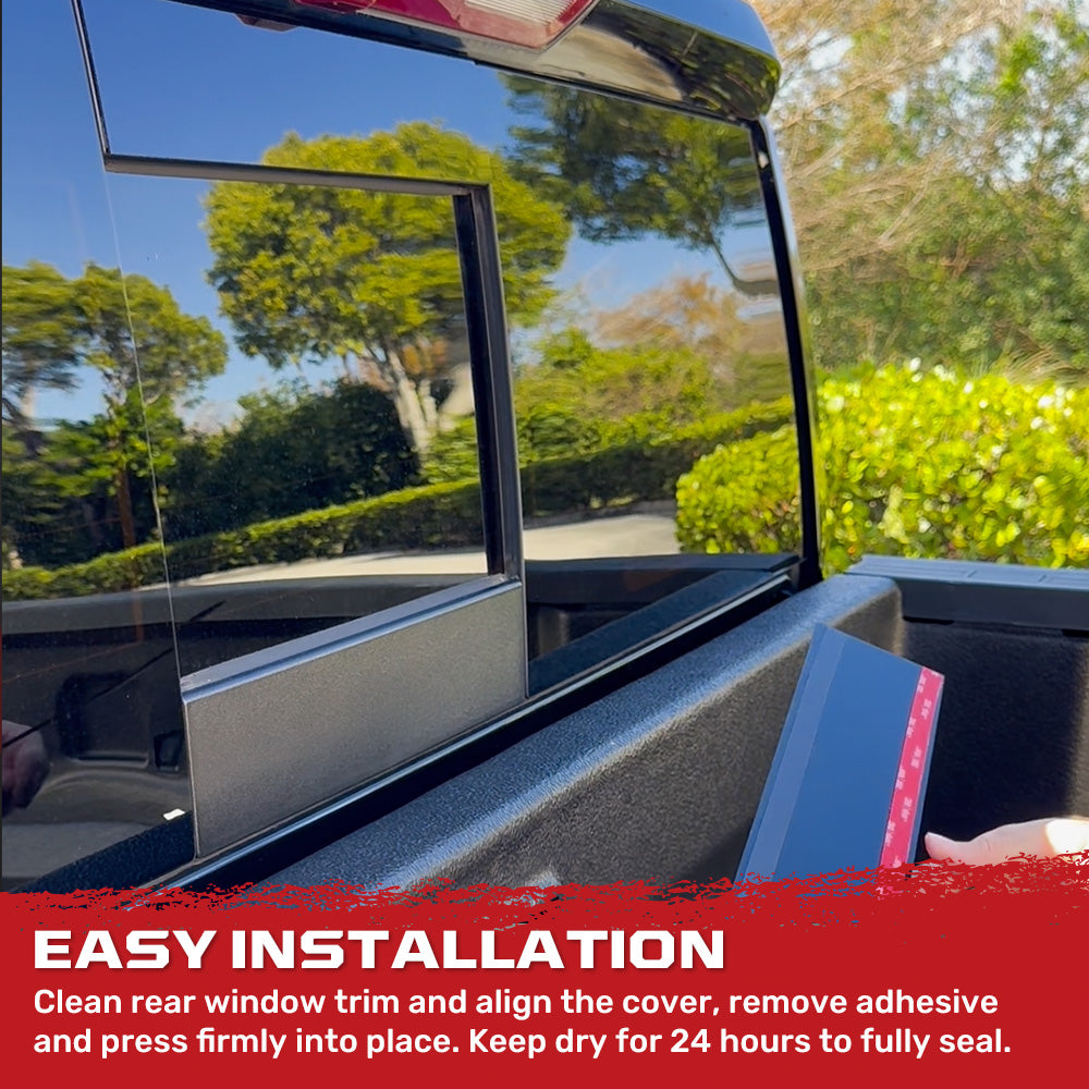 Chevy Silverado & GMC Sierra 1500 19-26 Protective 2-Pc Rear Sliding W ...