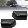 Ford 17-26 Super Duty F250 F350 F450 Durable ABS 2-Pc Kit Upgrade Replacement Towing Side Mirror Caps - Multiple Colors - GLOSS BLACK