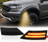Ford Ranger 19-23 Front Fender 2-PC Ultra Bright LED Running Lights Smoked Lens - Multiple Options - AMBER LED / SMOKED