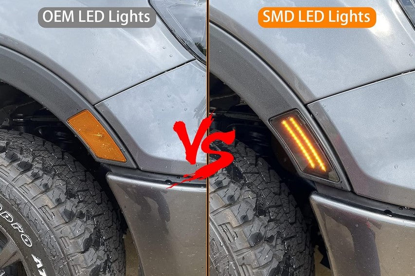 Ford Ranger Step Lights Ford Ranger 19-23 Front Fender 2-PC Ultra Bright LED Running Lights Sm ...