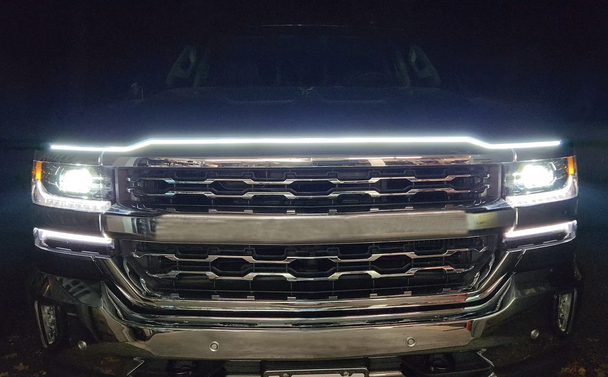 DRL Hood Light with Start up Sequence in WHITE 59