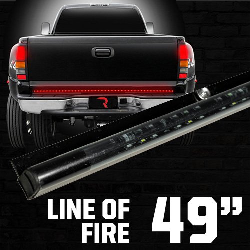 49" Original "Line of Fire" Hyperlite LED Tailgate Light Bar in Red