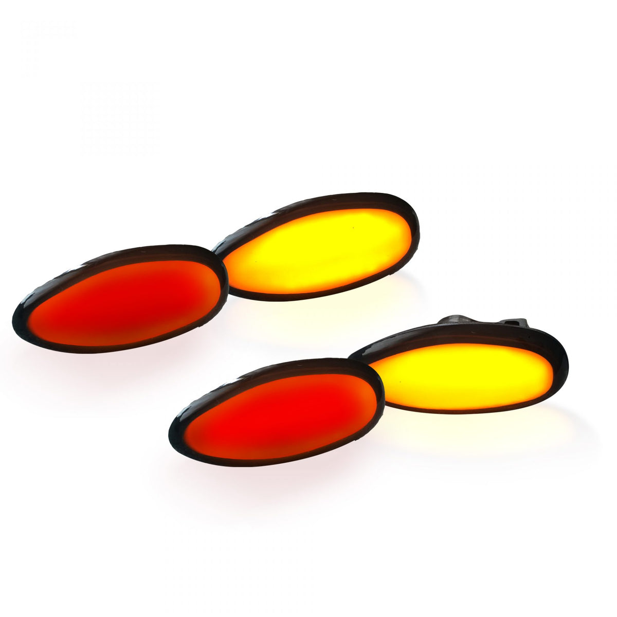 GMC Sierra &amp; Chevy Silverado 99-14 Fender Light LED Smoked w/ Black Trim