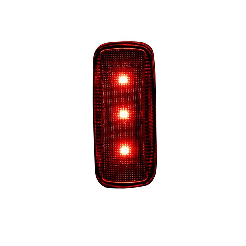 Dodge RAM 10-21 Fender Light LED in Clear Lens / Chrome Base with Red & Amber LEDs