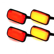 GMC Sierra &amp; Chevy Silverado 15-19 Fender Light LED Smoked w/ Black Trim