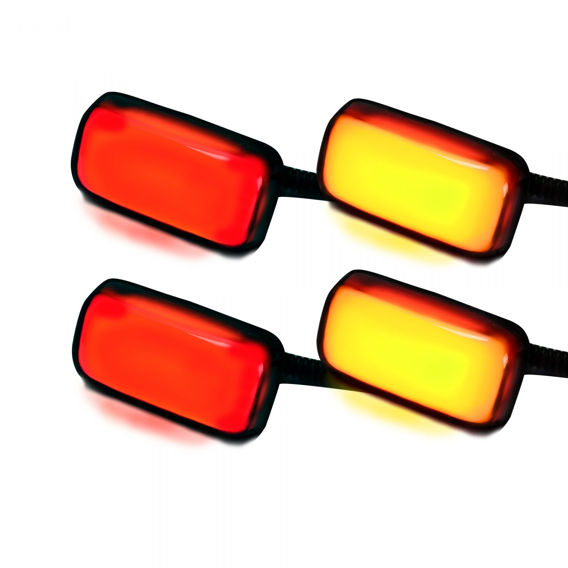 GMC Sierra &amp; Chevy Silverado 15-19 Fender Light LED Smoked w/ Black Trim