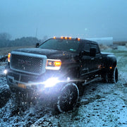GMC Sierra &amp; Chevy Silverado 15-19 Fender Light LED Smoked w/ Black Trim