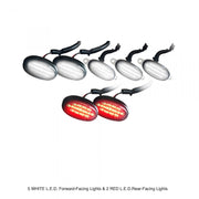 Ford Raptor 09-14 Fender Light Amber &amp; Red LED in Smoked w/ Black Trim