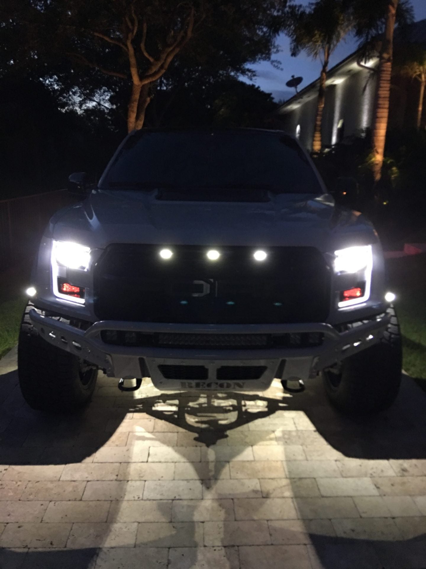 Ford Raptor 09-14 Fender Light White & Red LED in Smoked w/ Black Trim ...