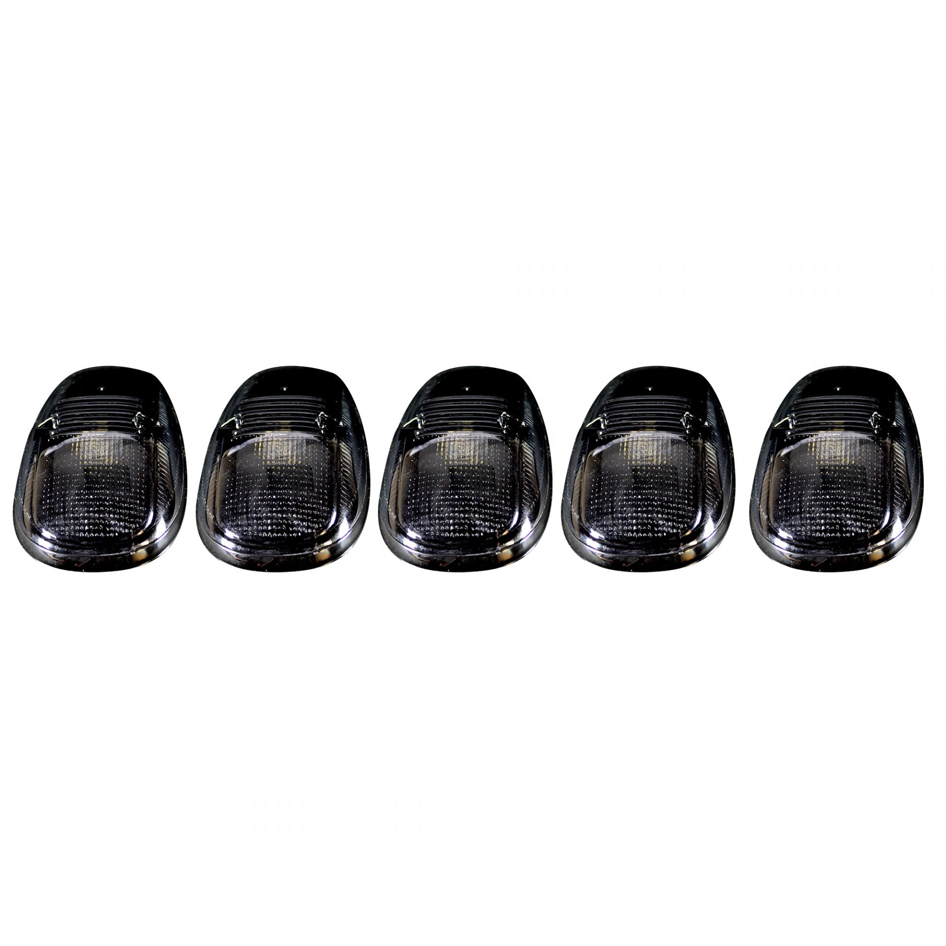 Dodge 99-02 5 Piece Cab Roof Light LED Smoked Lens in Amber