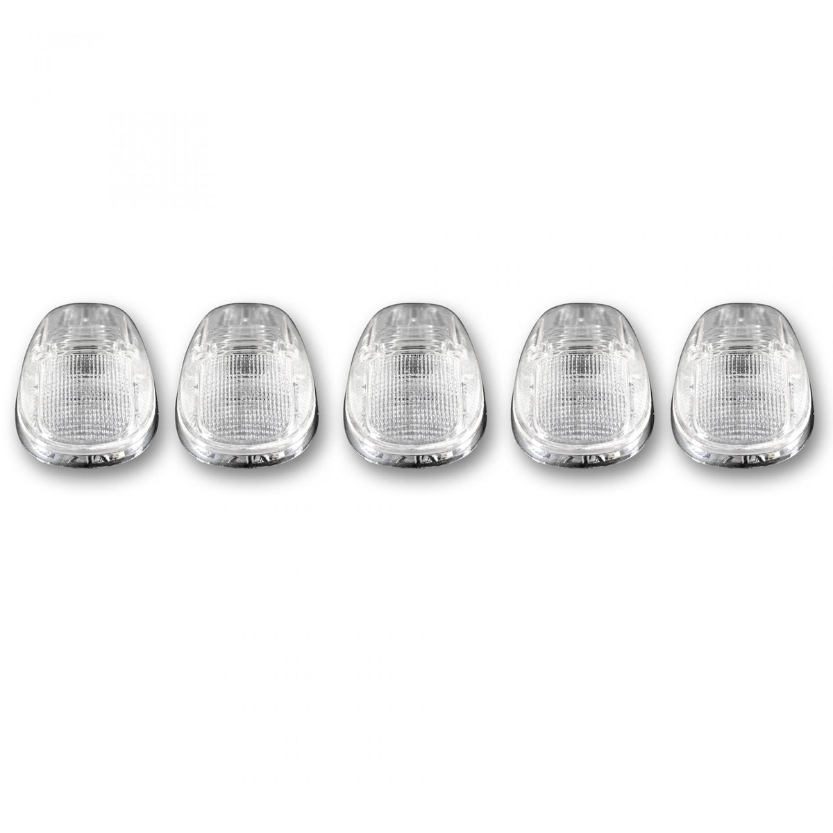 Dodge 99-02 5 Piece Cab Roof Light Set LED clear Lens in Amber