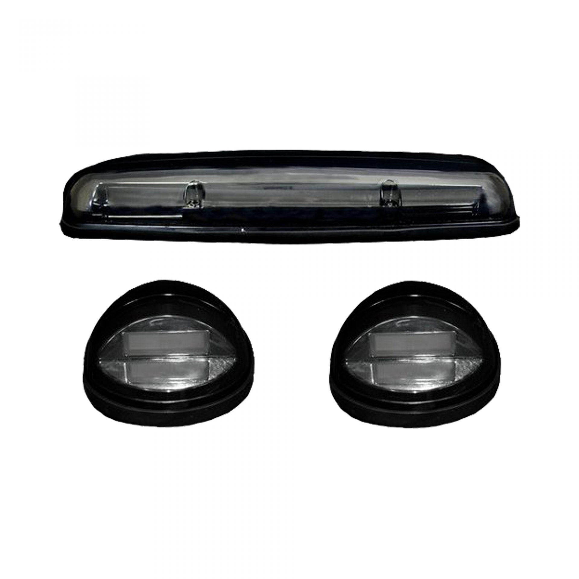 GMC &amp; Chevy 02-07 White High Power OLED Bar Style LED Cab Roof Light Set Clear