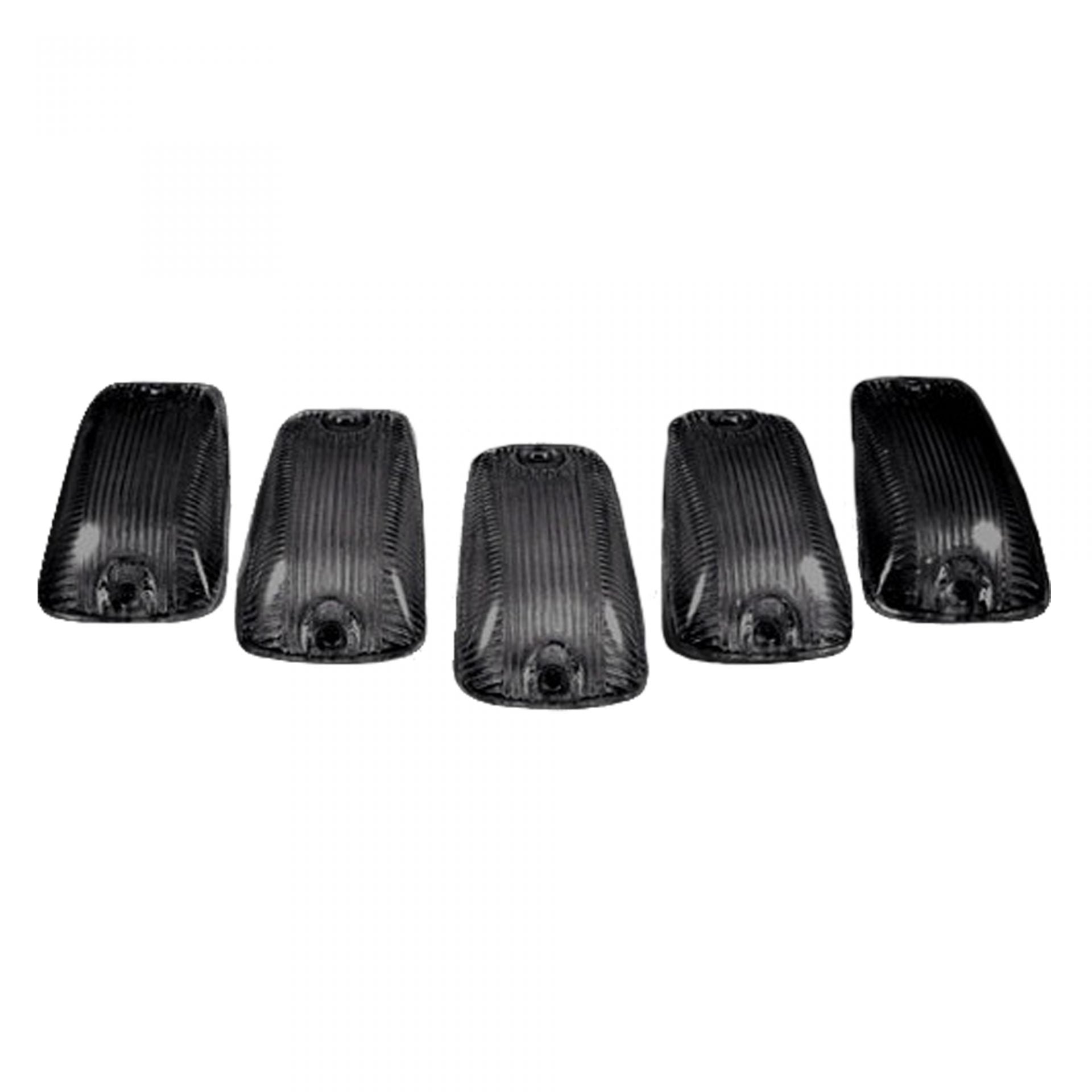GMC &amp; Chevy 88-02 Amber LED Cab Roof Light 5-Piece Set with Smoked Lens