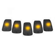 GMC &amp; Chevy 88-02 Amber LED Cab Roof Light 5-Piece Set with Smoked Lens