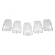 GMC &amp; Chevy 88-02 Amber LED Cab Roof Light 5-Piece Set with Clear Lens