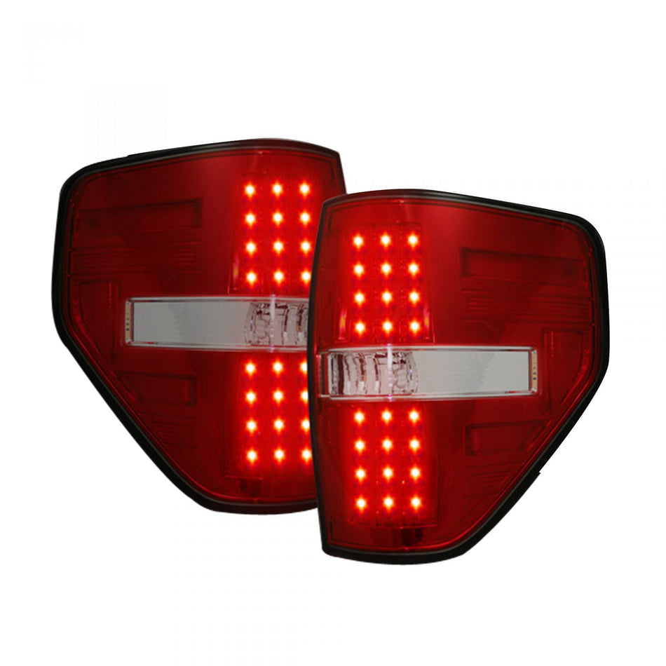 Ford F150 & Raptor 09-14 Tail Lights LED in Red