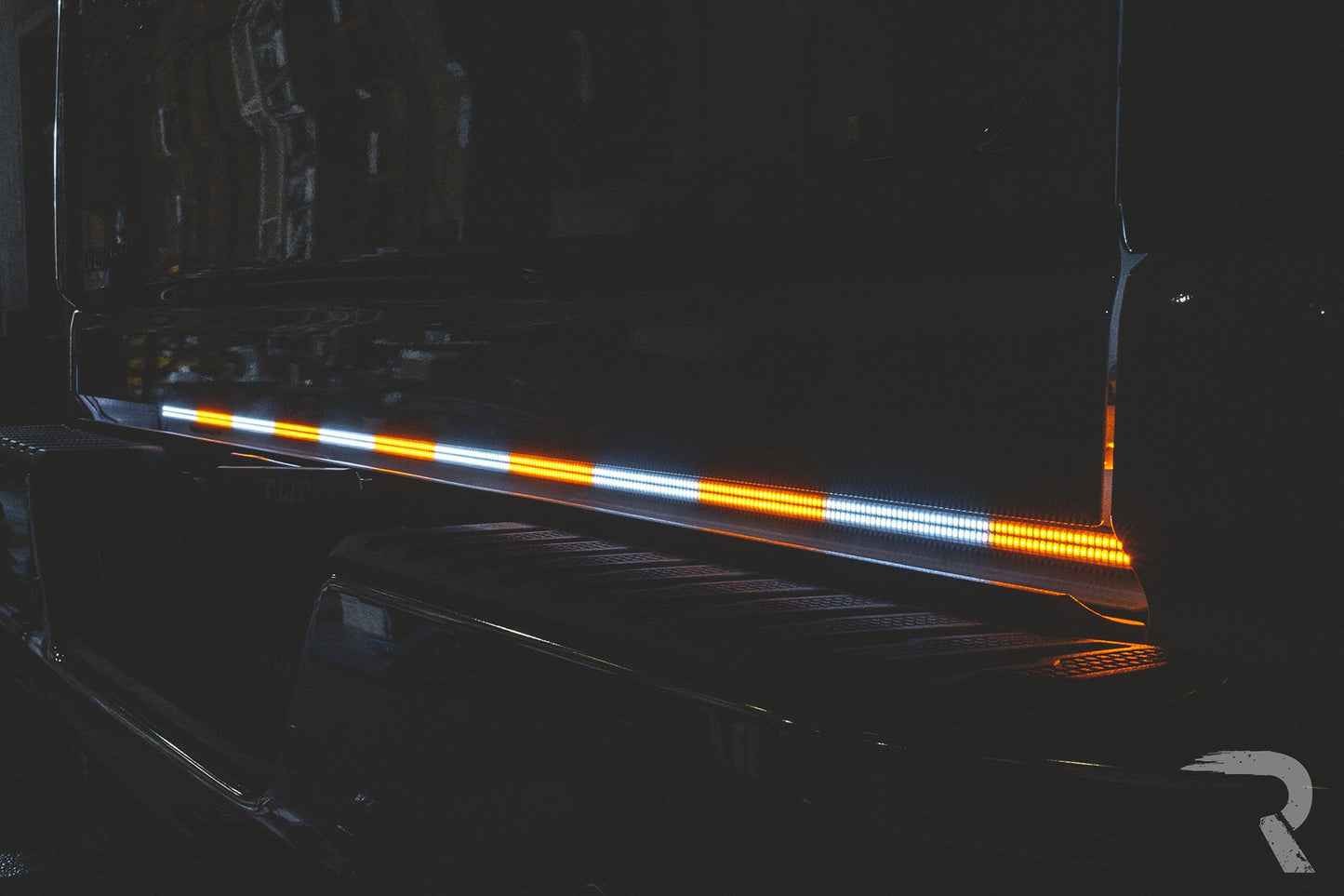 "May Day" High Intensity Dual Row Tailgate Warning Strobing LED Light