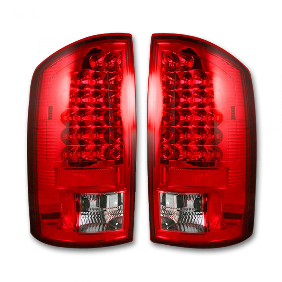 Dodge RAM 1500 02-06 LED Tail Lights in Red