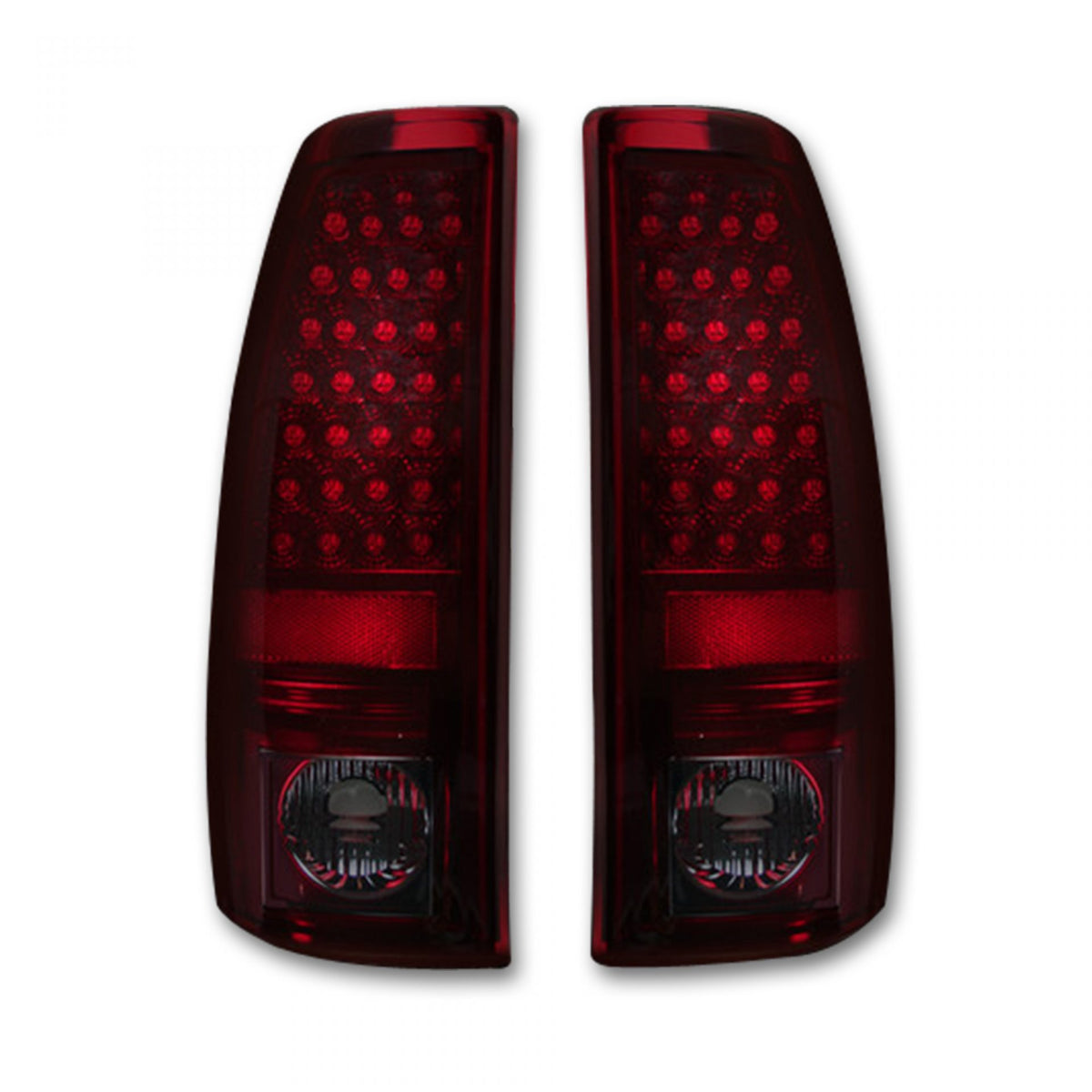 Chevy Silverado &amp; GMC Sierra 99-07 Tail Lights LED in Red