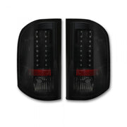 Chevy Silverado Single-Wheel 07-13 &amp; Dually 07-14 &amp; GMC Sierra 07-14 Tail Lights LED in Smoked