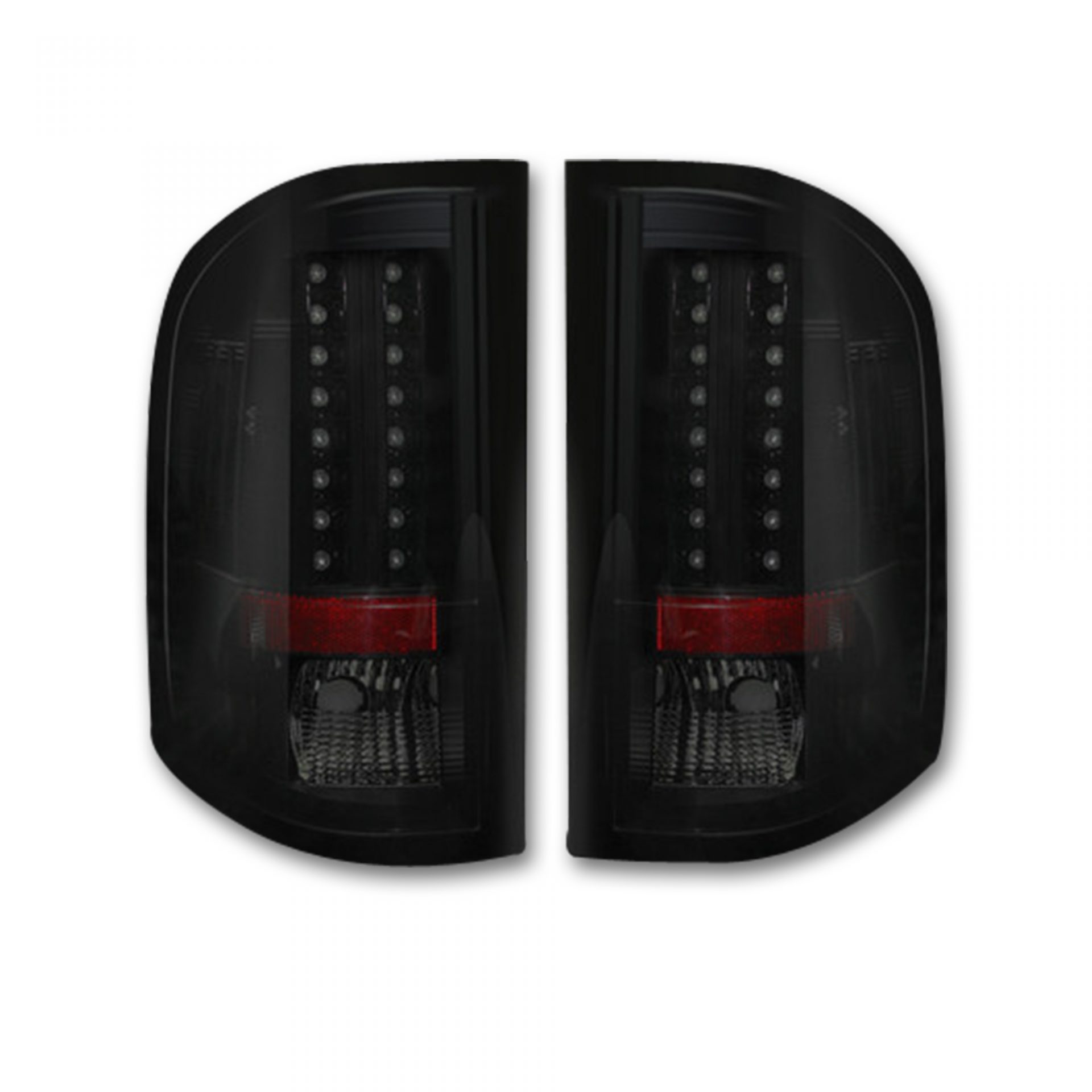 Chevy Silverado Single-Wheel 07-13 &amp; Dually 07-14 &amp; GMC Sierra 07-14 Tail Lights LED in Smoked