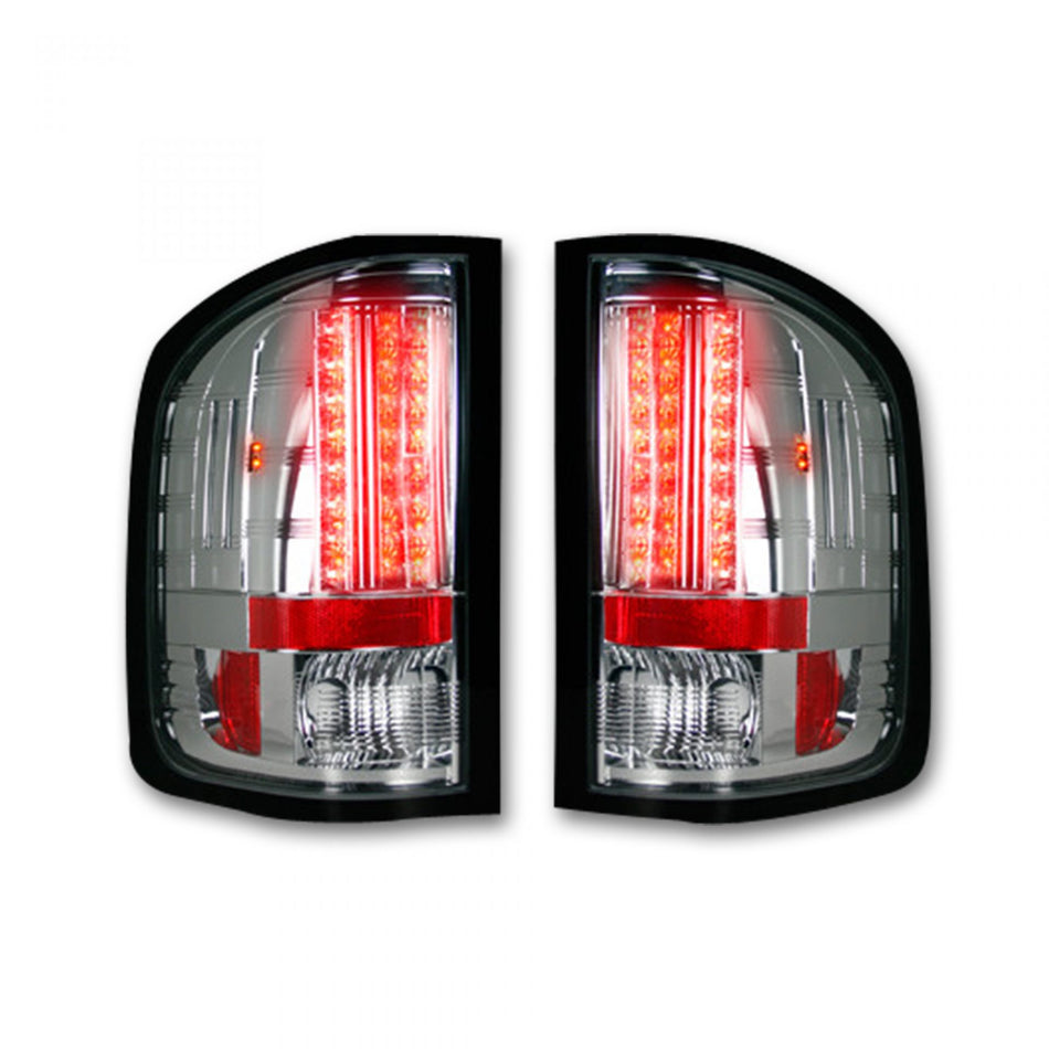 Chevy Silverado 1500/2500/3500 Single-Wheel 07-13 Tail Lights LED Clear