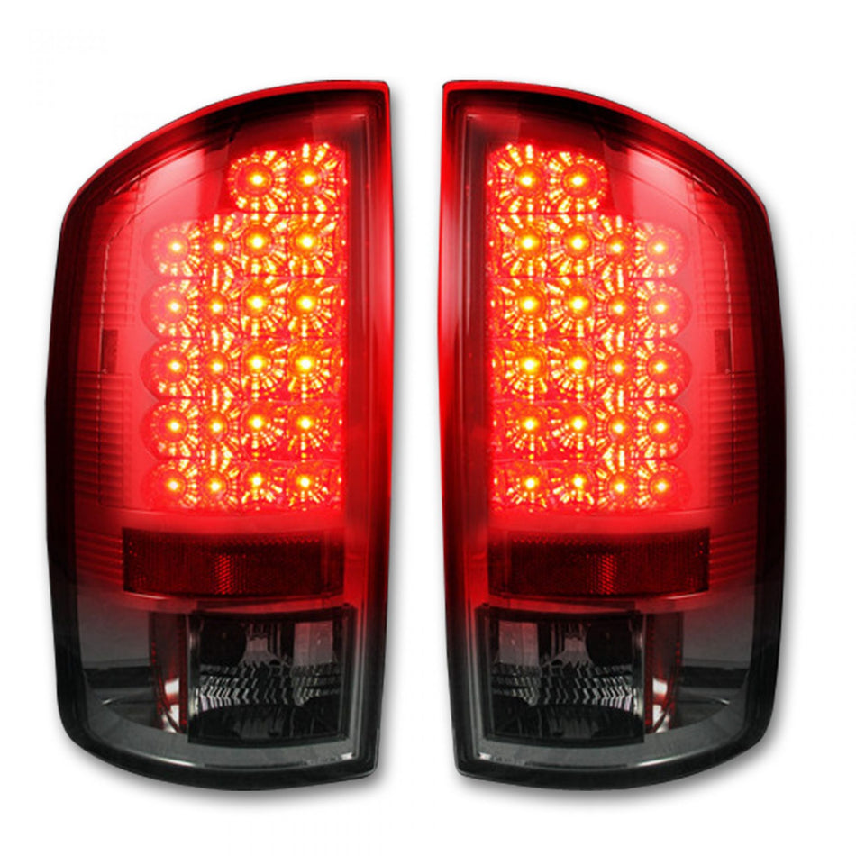 Dodge RAM 1500 07-08 Tail Lights LED in Smoked